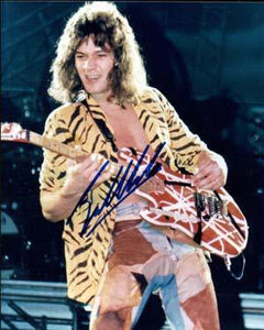 Eddie Van Halen Autographed 8x10 Photo - Vintage Dugout