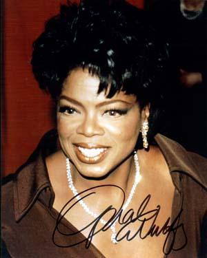 Oprah Winfrey Autographed 8x10 Photo - Vintage Dugout