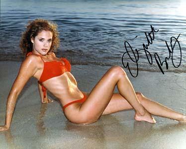 Elizabeth Berkeley Autographed 8x10 Photo - Vintage Dugout