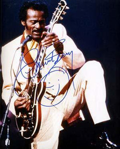 Chuck Berry Autographed 8x10 Photo - Vintage Dugout