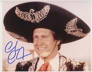 Chevy Chase Autographed 8x10 Photo - Vintage Dugout