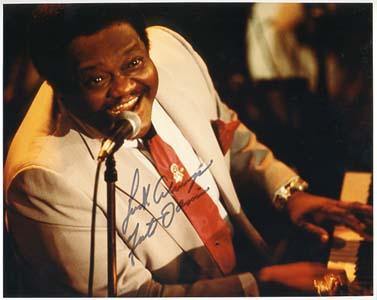 Fats Domino Autographed 8x10 Photo - Vintage Dugout