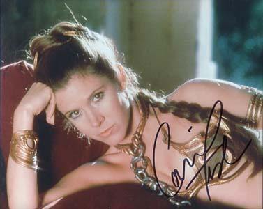Carrie Fisher Autographed 8x10 Photo - Vintage Dugout