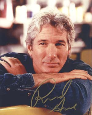 Richard Gere Autographed 8x10 Photo