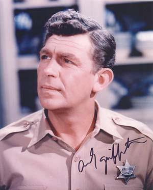 Andy Griffith Autographed 8x10 Photo - Vintage Dugout