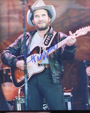 Merle Haggard Autographed 8x10 Photo