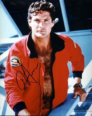 David Hasselhoff Autographed 8x10 Photo - Vintage Dugout