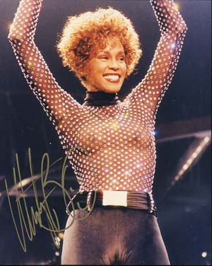 Whitney Houston Autographed 8x10 Photo