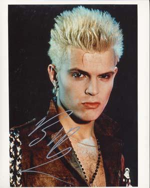 Billy Idol Autographed 8x10 Photo - Vintage Dugout