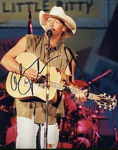 Alan Jackson Autographed 8x10 Photo - Vintage Dugout