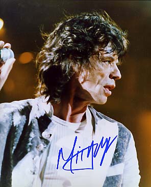 Mick Jagger Autographed 8x10 Photo