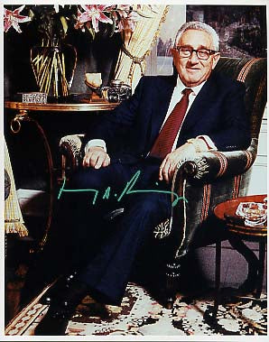 Henry Kissinger Autographed 8x10 Photo