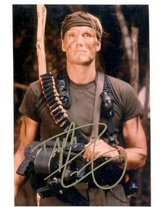 Dolph Lundgren Autographed 8x10 Photo - Vintage Dugout