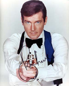 Roger Moore Autographed 8x10 Photo