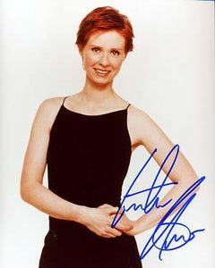 Cynthia Nixon Autographed 8x10 Photo - Vintage Dugout