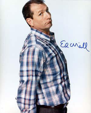 Ed O'Neill Autographed 8x10 Photo - Vintage Dugout