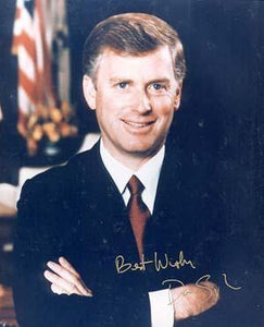 Dan Quayle Autographed 8x10 Photo - Vintage Dugout