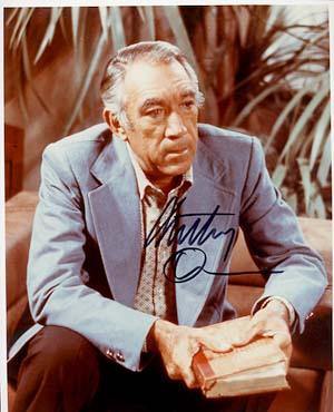 Anthony Quinn Autographed 8x10 Photo - Vintage Dugout