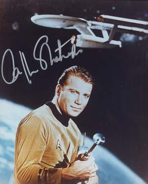 William Shatner Autographed 8x10 Photo - Vintage Dugout