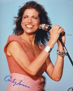 Carly Simon Autographed 8x10 Photo - Vintage Dugout