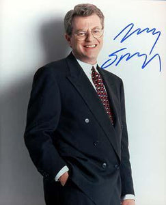 Jerry Springer Autographed 8x10 Photo - Vintage Dugout