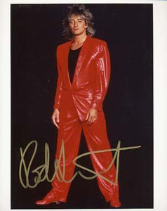 Rod Stewart Autographed 8x10 Photo - Vintage Dugout