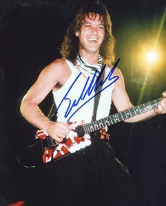 Eddie Van Halen Autographed 8x10 Photo - Vintage Dugout