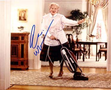 Robin Williams Autographed 8x10 Photo - Vintage Dugout