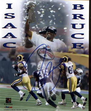 Isaac Bruce Autographed 8x10 Photo