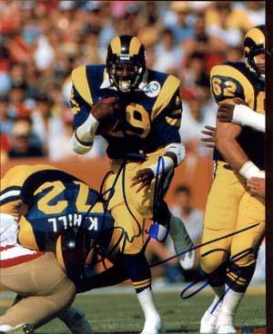 Eric Dickerson Autographed 8x10 Photo - Vintage Dugout