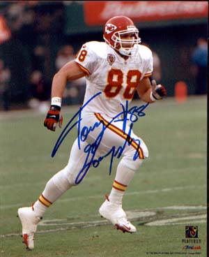 Tony Gonzalez Autographed 8x10 Photo