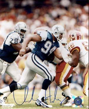 Charles Haley Autographed 8x10 Photo - Vintage Dugout