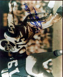 Deacon Jones Autographed 8x10 Photo - Vintage Dugout