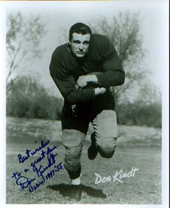 Don Kindt Autographed 8x10 Photo - Vintage Dugout