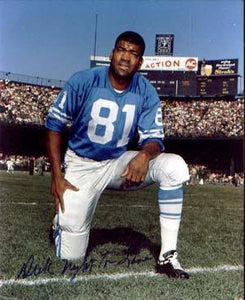 Dick "Night Train" Lane Autographed 8x10 Photo - Vintage Dugout