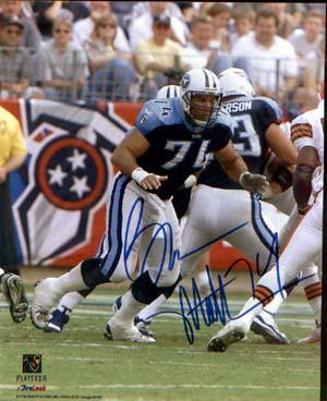 Bruce Matthews Autographed 8x10 Photo - Vintage Dugout