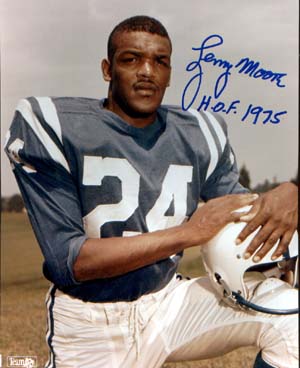 Lenny Moore Autographed 8x10 Photo