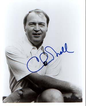 Chuck Noll Autographed 8x10 Photo - Vintage Dugout