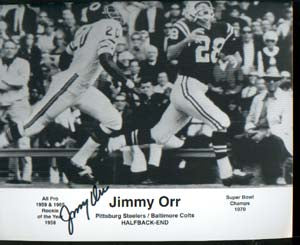 Jimmy Orr Autographed 8x10 Photo