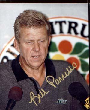 Bill Parcells Autographed 8x10 Photo - Vintage Dugout