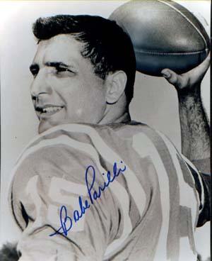 Babe Parilli Autographed 8x10 Photo - Vintage Dugout