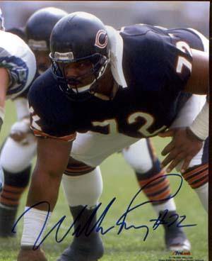 William Perry Autographed 8x10 Photo - Vintage Dugout