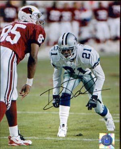 Deion Sanders Autographed 8x10 Photo - Vintage Dugout