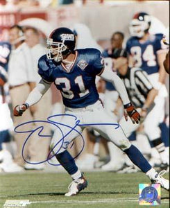 Jason Sehorn Autographed 8x10 Photo - Vintage Dugout