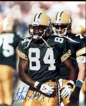 Sterling Sharpe Autographed 8x10 Photo - Vintage Dugout