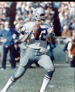 Roger Staubach Autographed 8x10 Photo - Vintage Dugout