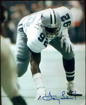 Tony Tolbert Autographed 8x10 Photo - Vintage Dugout