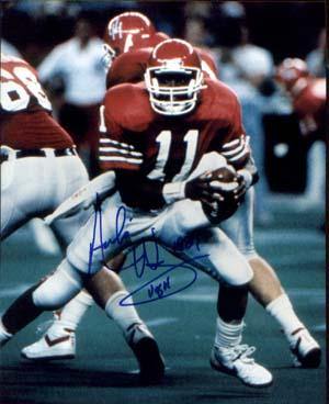 Andre Ware Autographed 8x10 Photo - Vintage Dugout