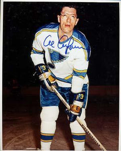 Al Arbour Autographed 8x10 Photo - Vintage Dugout