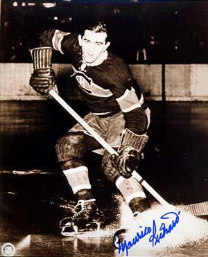 Maurice Richard Autographed 8x10 Photo - Vintage Dugout